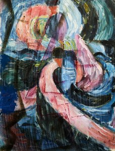 Rakentaminen vesiputouksen alla, risteys tekijältä Paul Klee