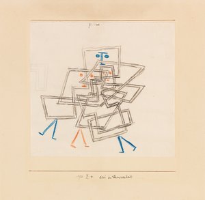 Kolme hämmennyksessä, 1930. tekijältä Paul Klee
