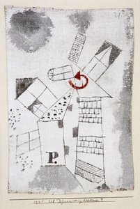 Talojen dynamiointi P.; Dynamisiering des Hauses P tekijältä Paul Klee