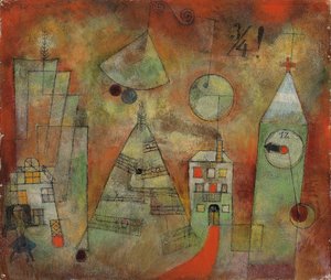Kohtalokas tunti neljältä kahdeksalta; Kohtalokas tunti puoli kaksitoista tekijältä Paul Klee