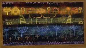 puutarha tasolla; puutarha tasangolla tekijältä Paul Klee