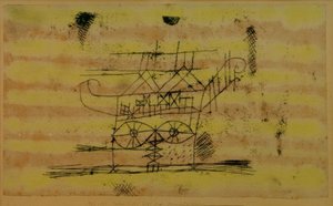 Monumentaalisen veistoksen pään telineet. tekijältä Paul Klee