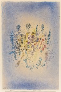 Taloja puiston vieressä. tekijältä Paul Klee
