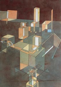Italialainen kaupunki Paul Klee (1879-1940), akvarelli Ingres-paperille, 34x23 cm tekijältä Paul Klee