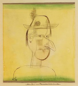 Komische Figur aus einem bayrischen Volksstück tekijältä Paul Klee