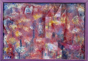 Maisema lapsen luona tekijältä Paul Klee