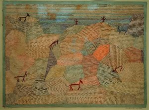 Landschaft mit Eseln tekijältä Paul Klee