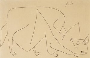 väijyvä kissa; kissa vaanii tekijältä Paul Klee