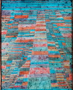 Päätie ja sivutiet Paul Kleen maalaus (1879-1940) 1929 Su. 83x67 cm Köln, Ludwig-museo tekijältä Paul Klee