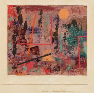 Puutarhan rakentamisen alku, 1929. tekijältä Paul Klee