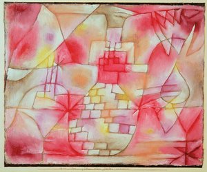 Puutarha-arkkitehtuurisuunnitelma tekijältä Paul Klee