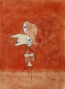 Brigitten muotokuva (koko hahmo); Brigitten muotokuva (koko hahmo) tekijältä Paul Klee