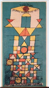 Postikortti Bauhaus-näyttelyyn "The sublime Aspect" tekijältä Paul Klee