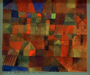 Stadt mit den drei Kuppeln tekijältä Paul Klee