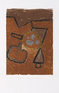 Asetelma ruskeassa tekijältä Paul Klee
