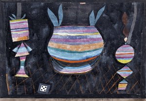 Asetelma nopan kanssa tekijältä Paul Klee