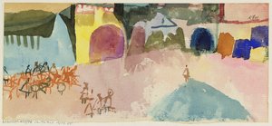 Street Cafe Tunisissa tekijältä Paul Klee