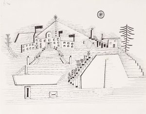 Kesäpalatsi Beridessa; Kesäpalatsi lähellä Beridea tekijältä Paul Klee