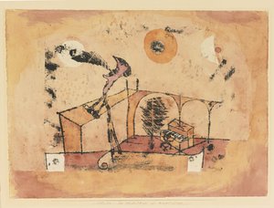 Sankaritenori konserttilaulajana, 1922 tekijältä Paul Klee