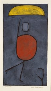 Sateenvarjon kanssa, 1939. tekijältä Paul Klee