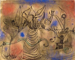 Käärmeen kanssa, 1924. tekijältä Paul Klee