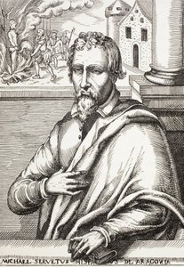 Michael Servetus, joka tunnetaan myös nimellä Miguel Servet tai Miguel Serveto. tekijältä Paul Lacroix