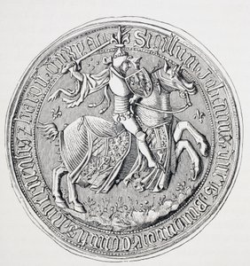 Burgundin herttuan, Neversin kreivin ja Donzyn paronin Jean Ii:n sinetti 1371 - 1419. tekijältä Paul Lacroix
