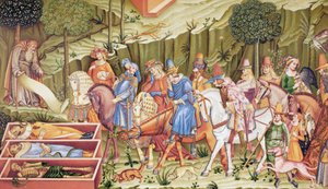 Kuoleman riemuvoitto, fresko Campo-Santossa, Pisa, Italia, Francesco Trainille omistettu. tekijältä Paul Lacroix