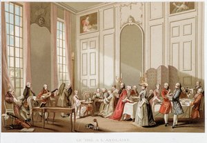 Englantilainen tyyli, "" 1700-luku - Instituutiot: käyttötavat ja puvut, Ranska 1700-1789", Paul Lacroix