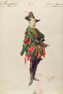 Metsästäjä Samielin puku Carl Maria von Weberin (1786-1826) oopperaan 
