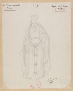 Gounod - Verinen nunna - Neljä Paul Lormierin pukumallia - 4. Agnes, paroni Moldaw