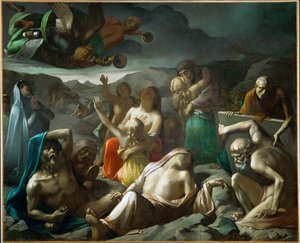 La resurrection des morts (maalaus kankaalle) tekijältä Paul Marc Joseph Chenavard