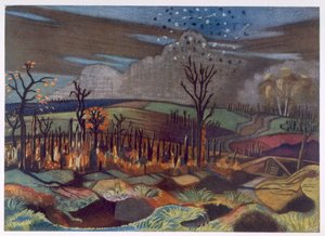 Ilmataistelu Wytschaetessa, British Artists at the Front, Länsirintaman jatko, osa 3, Paul Nash tekijältä Paul Nash