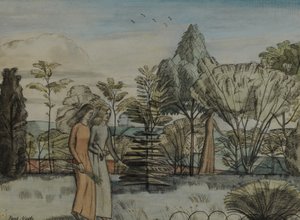 Barbara puutarhassa tekijältä Paul Nash