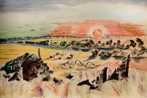 Pommikone maississa, 1940 tekijältä Paul Nash
