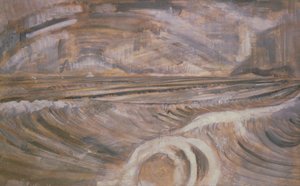Dymchurch, n. 1921 (öljy kankaalle) tekijältä Paul Nash