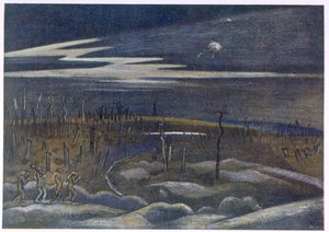 Meadow with Copse, British Artists at the Front, Länsirintaman jatko, osa 3, Paul Nash tekijältä Paul Nash