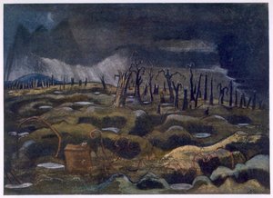 Nightfall, British Artists at the Front, Länsirintaman jatko, osa 3, Paul Nash tekijältä Paul Nash