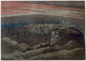 Sanctuary Wood, British Artists at the Front, jatkoa Länsirintamalle, osa 3, Paul Nash tekijältä Paul Nash