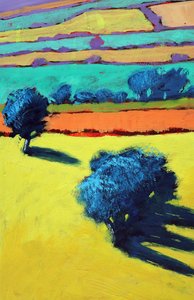 Cotswold Way lähikuva 1 (akryyli aluksella) tekijältä Paul Powis