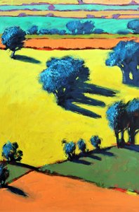 Cotswold Way lähikuva 4 (akryylia aluksella) tekijältä Paul Powis