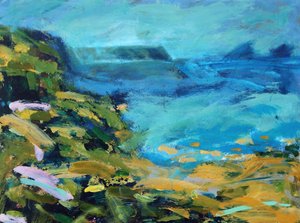 Landsend, 2021 (akryyli laudalle) tekijältä Paul Powis