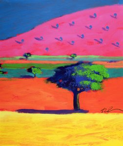 Pink Hill (akryyli kortille) tekijältä Paul Powis
