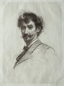 James McNeill Whistler White Lockin ja Monoclen kanssa. tekijältä Paul Rajon