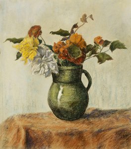 Kukkien maljakko; Fleursin maljakko, n. 1900 tekijältä Paul Elie Ranson