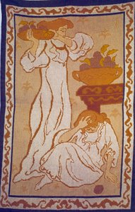 Naiset valkoisessa kuvakudoksessa, Paul Ranson (1864-1909) 1900-luvun Pariisi, kaupungin modernin taiteen museo tekijältä Paul Elie Ranson