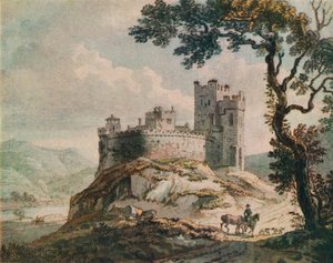 Vanha linna, v1764 tekijältä Paul Sandby