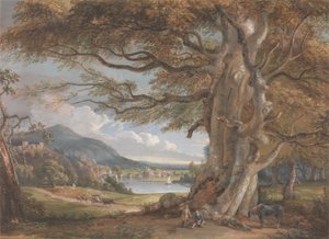 Bridgnorth (rungon väri, vesiväri, liitu ja grafiitti paperille) tekijältä Paul Sandby