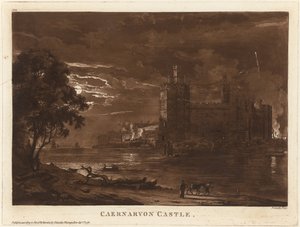 Caernarvonin linna (yö) tekijältä Paul Sandby