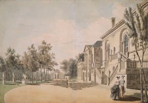 Chiswick House, 1766-1768 tekijältä Paul Sandby